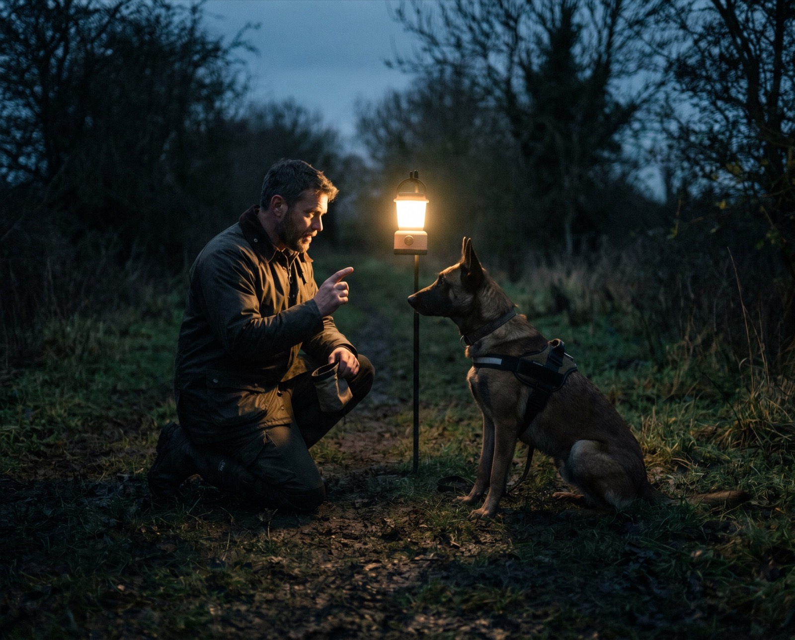 Live-Training an echten Hunden